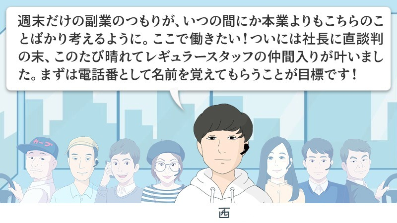 ☎ ただ今の電話受付担当：