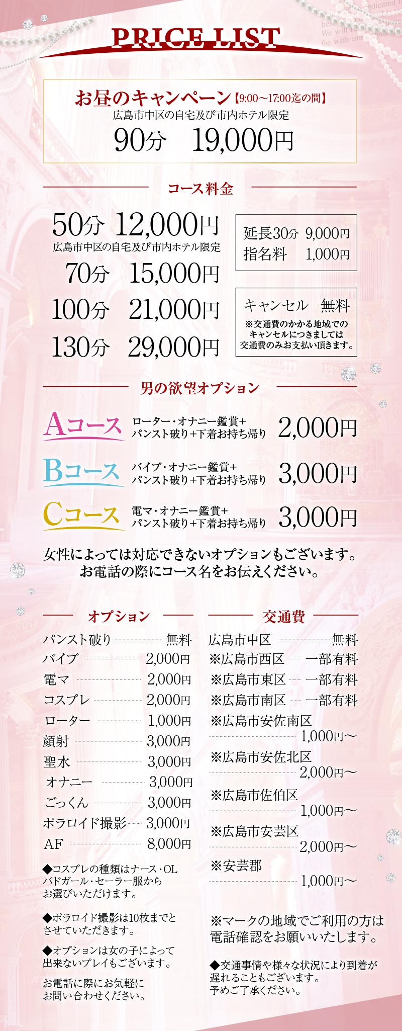 料金表